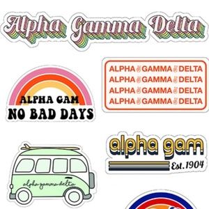 Alpha Gamma Delta Sorority Retry Sticker Sheet